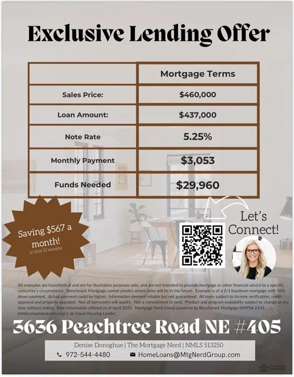 3636 Peachtree Road Ne Unit 405, Atlanta, Georgia 30319, 1 Bedroom Bedrooms, ,1 BathroomBathrooms,Residential,For Sale,3636 Peachtree Road Ne Unit 405,7538410