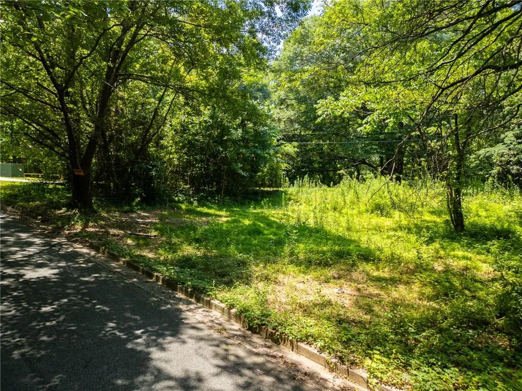 View of asphalt road with a wooded view