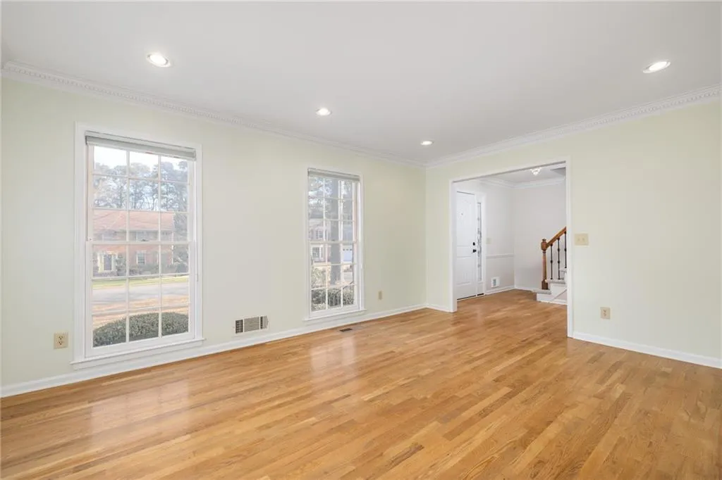 View from the Living Room into the Foyer.