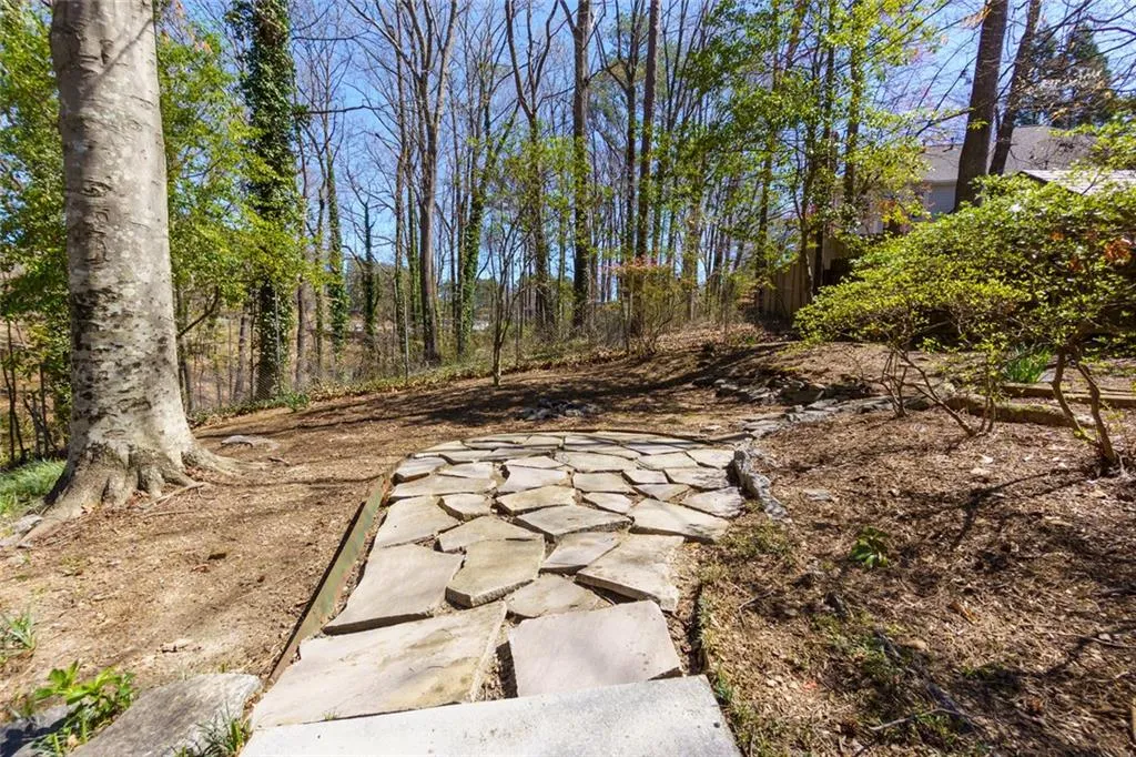 Stone Path Leading to Fire Pit