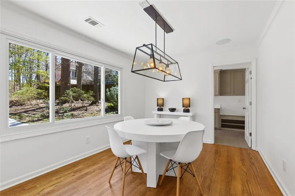 Breakfast Room overlooking the Back Garden View of Laundry Room/Mud Room