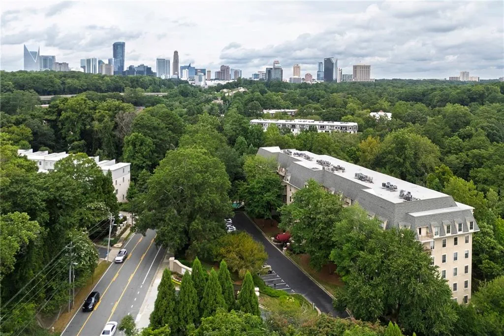 Bird's eye view of skyline