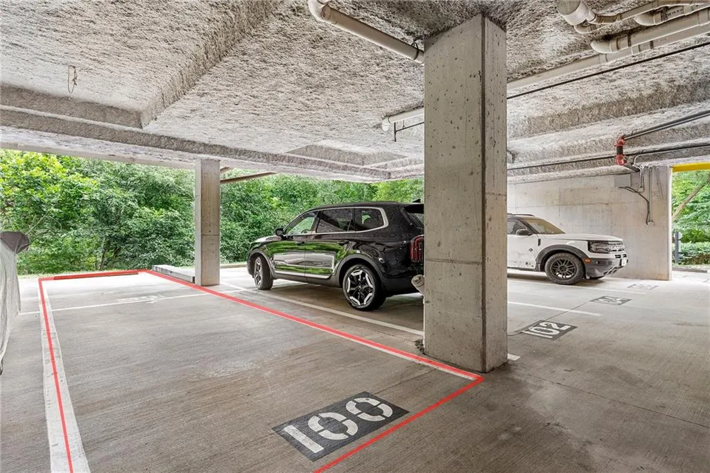 View of parking garage