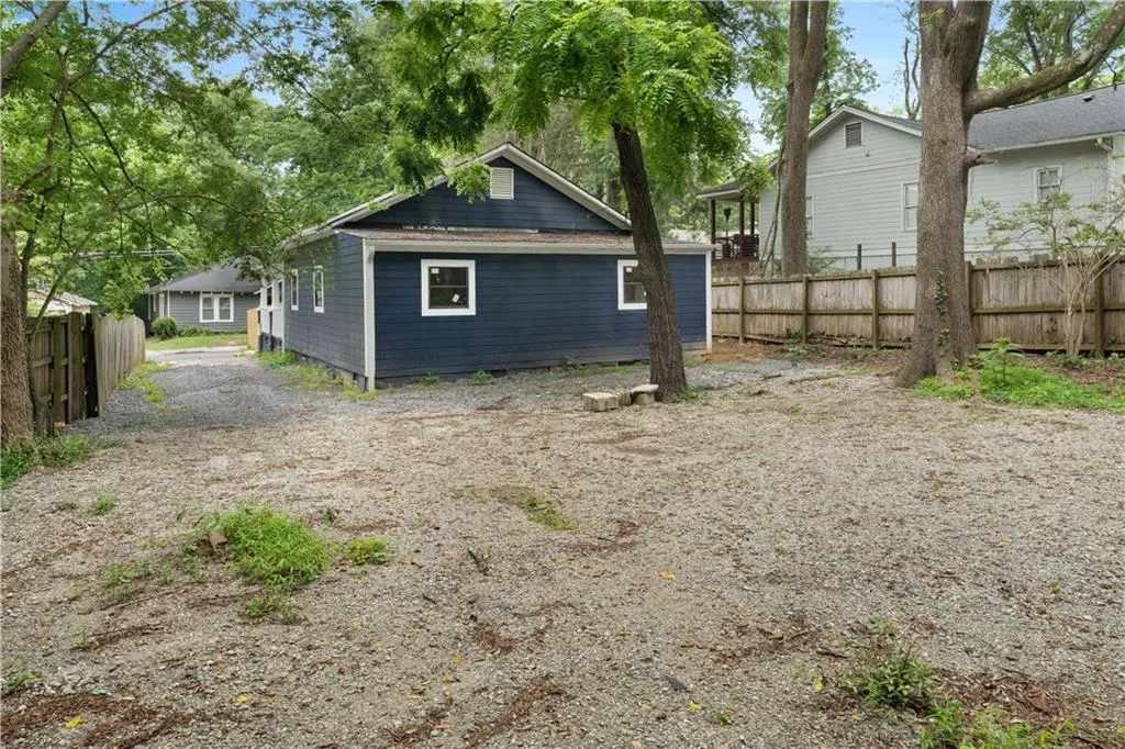 Back of property