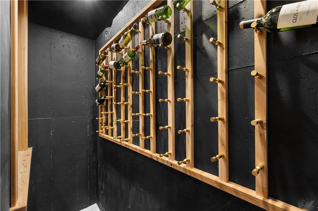View of wine cellar
