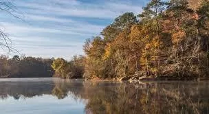 Fall color on the Chattahoochee River Fall color on the Chattahoochee River