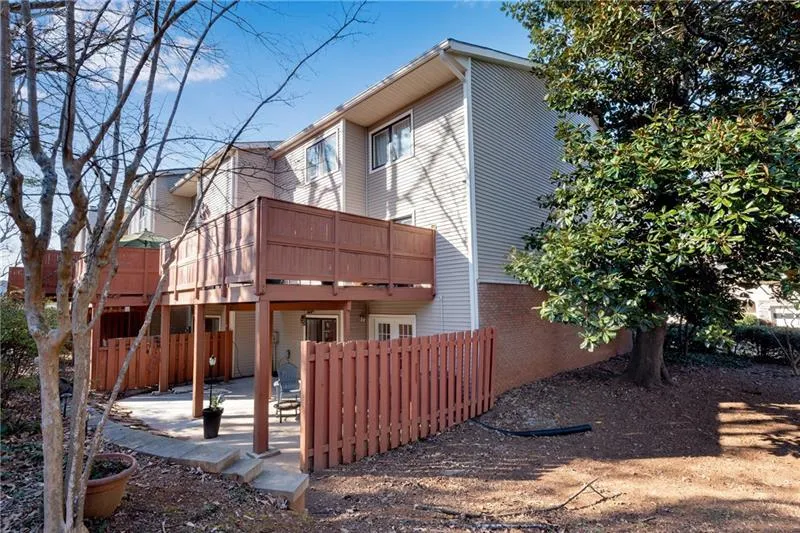 View of Private Patio and Deck.