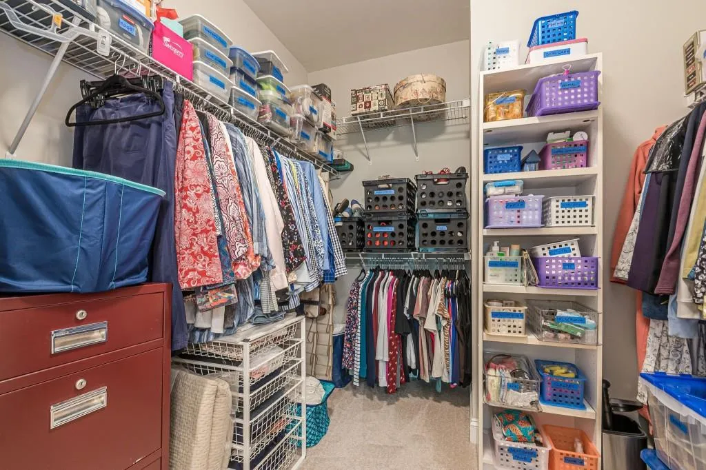 Primary Suite Closet - Oversized/Organized! Primary Suite Closet - Oversized/Organized!