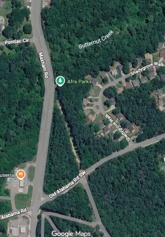 Geographic Map. Displaying the property's location relative to roads, waterways, and local landmarks