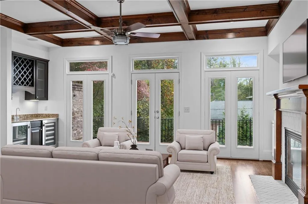 Family Room opens out to large deck