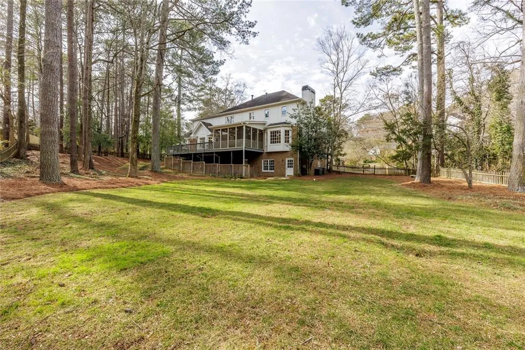 Huge flat yard fully fenced.