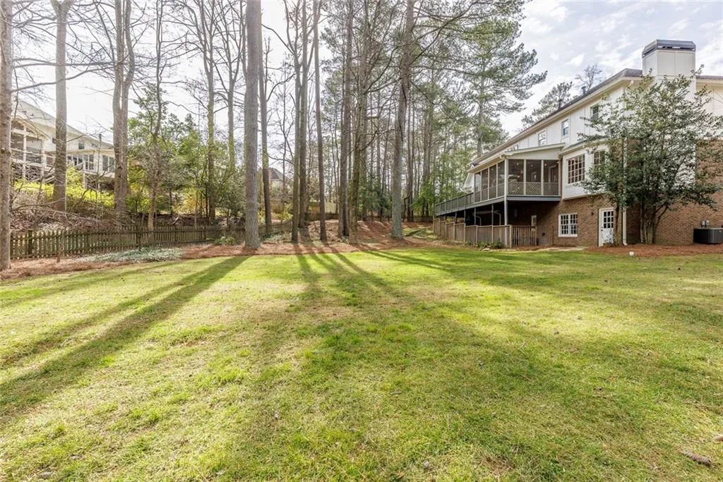 Huge flat yard fully fenced.