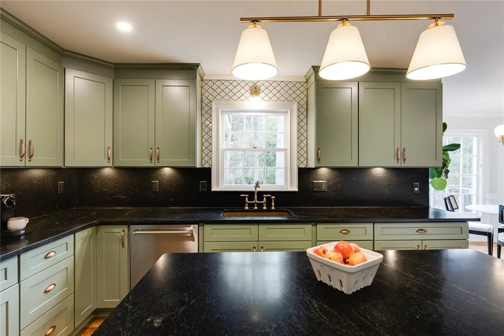 Recently renovated custom kitchen.