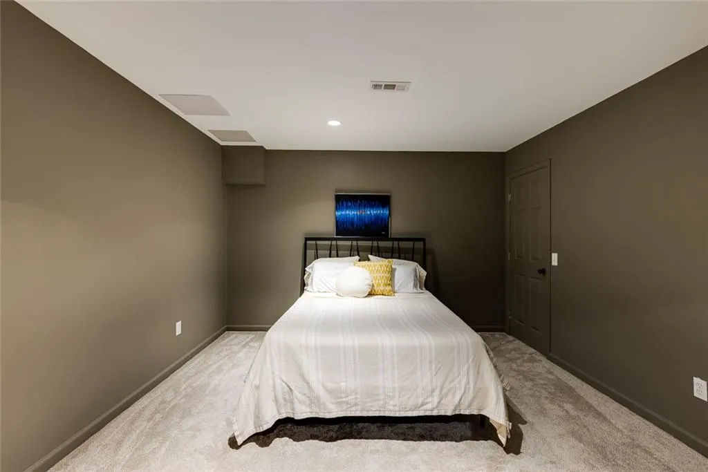 Basement bedroom.