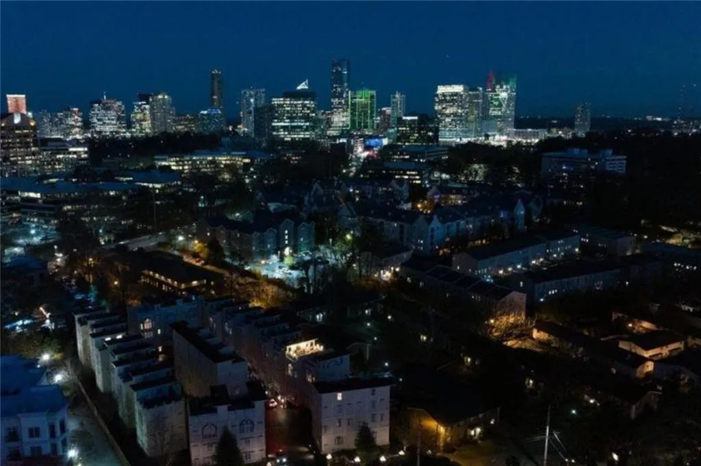 City view with a view of city lights City view with a view of city lights