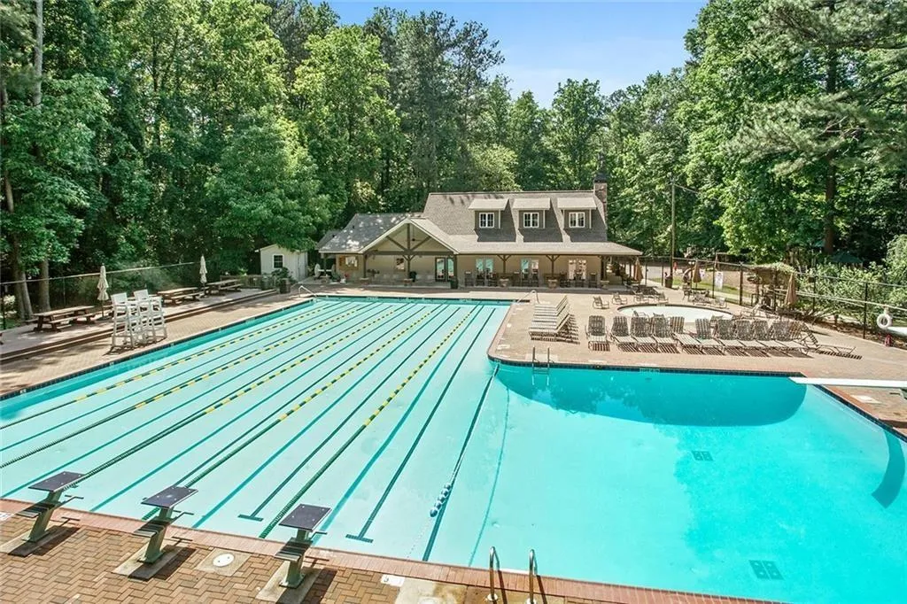 View of the beautiful community pool in The Branches