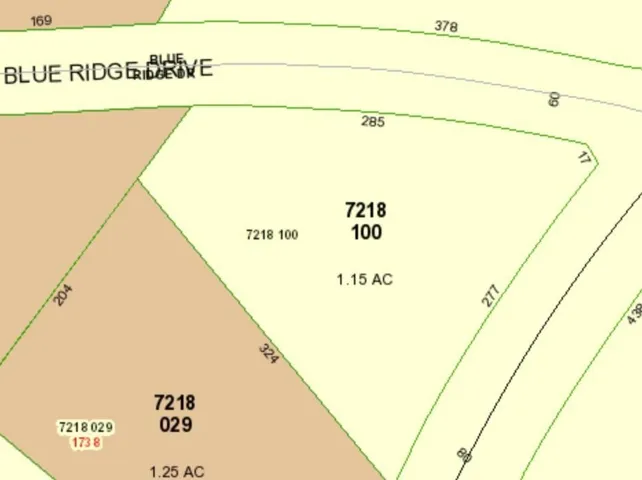Map of parcels