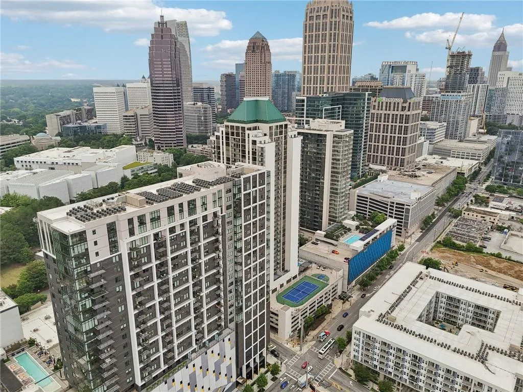 View of city skyline
