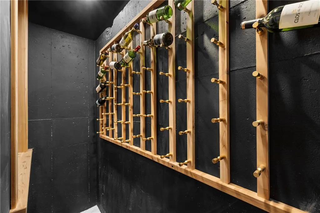 View of wine cellar