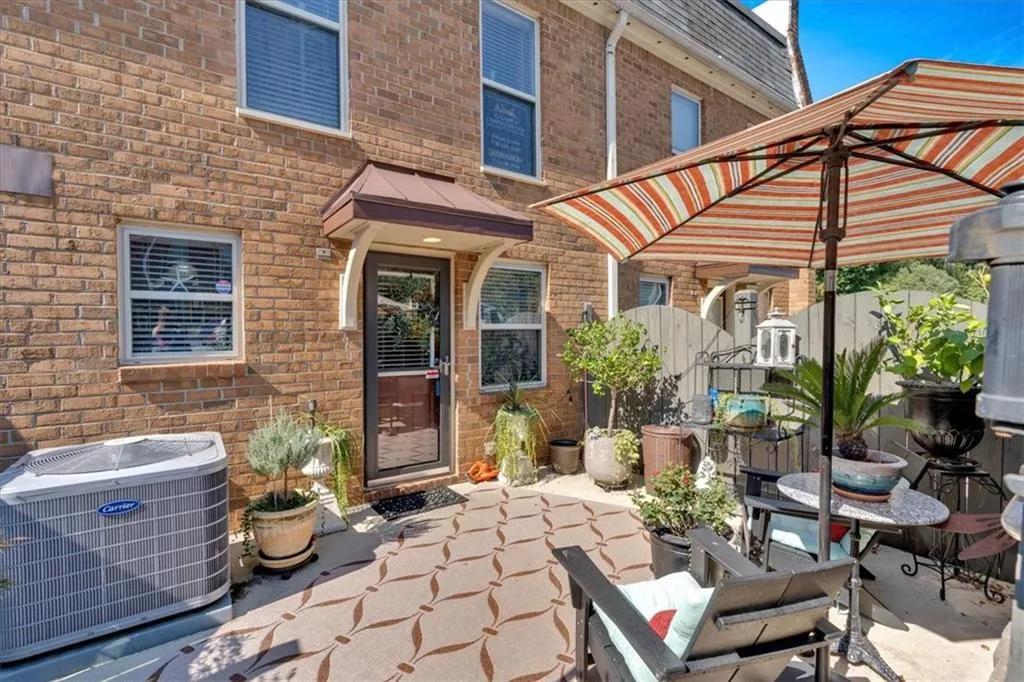 View of patio / terrace featuring central AC unit