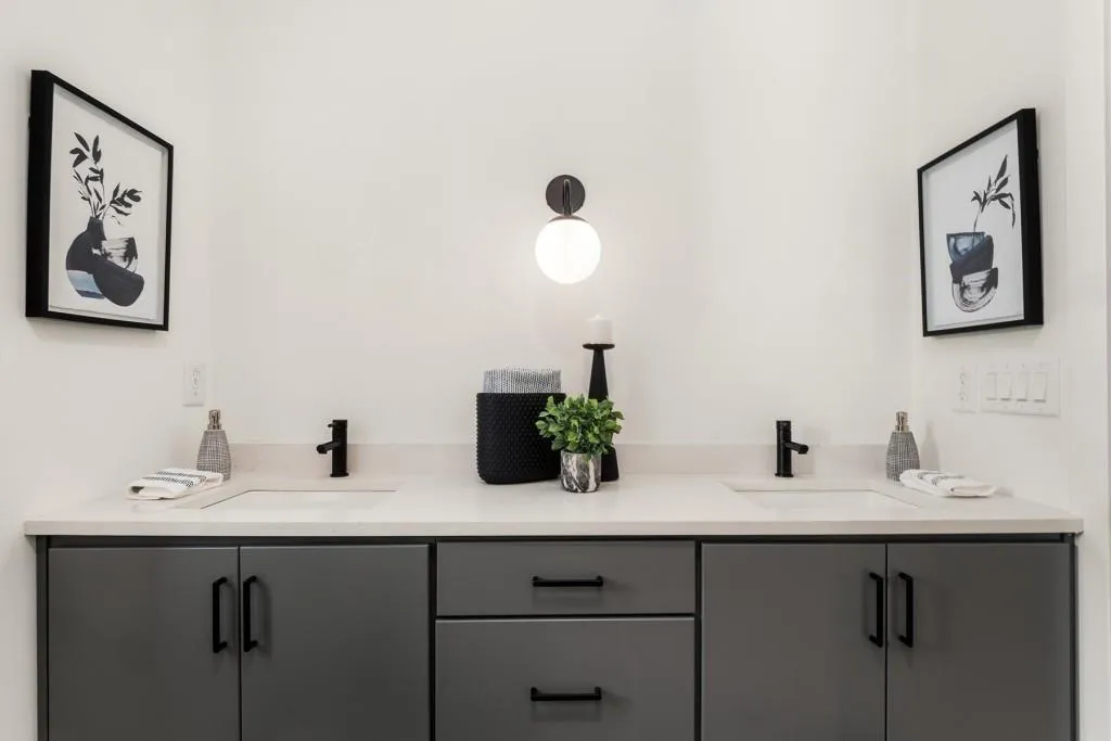 Bathroom with double vanity