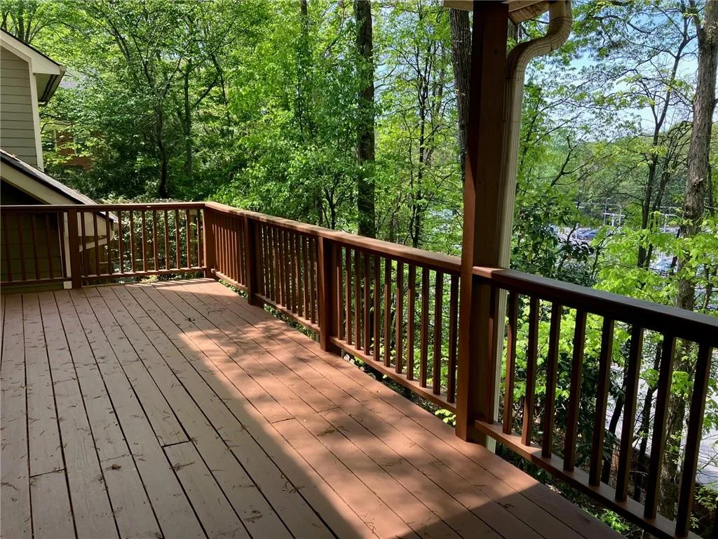 View of deck