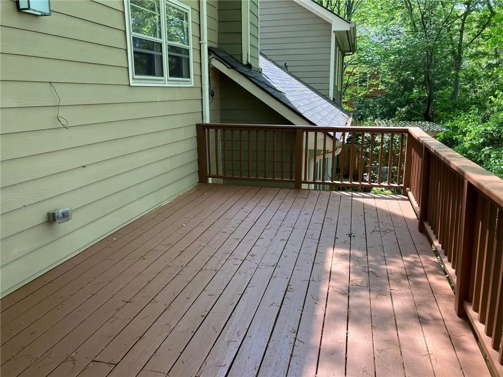 View of wooden terrace