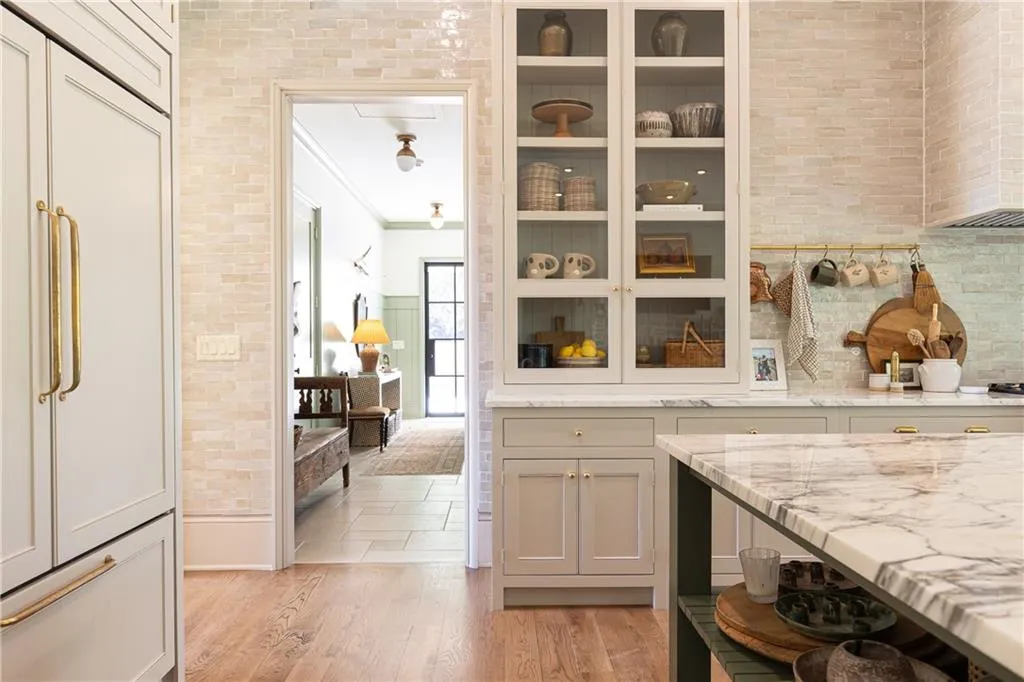 Hallway to garages and amenities