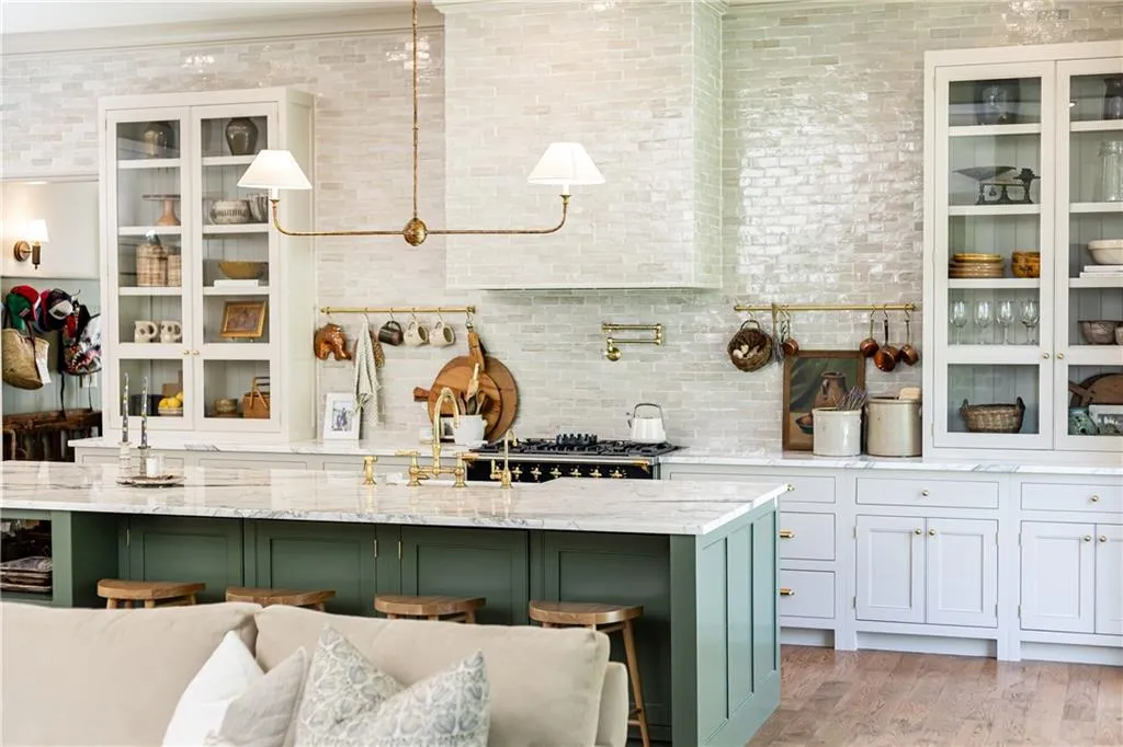 Tile Lined Kitchen Wall