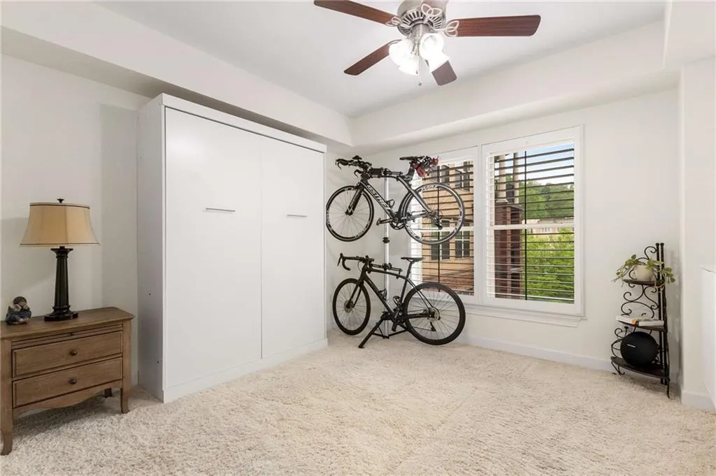This room currently has a Murphy bed, which the seller is willing to leave for the next buyer.  What a great use of space!