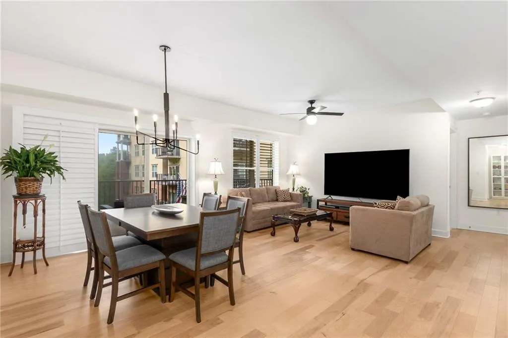The upgraded light flooring really brightens up the space nicely.
