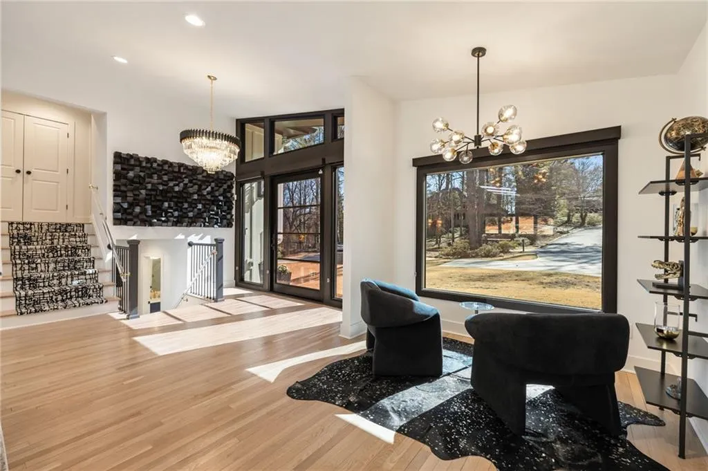 Expansive hardwood flooring throughout