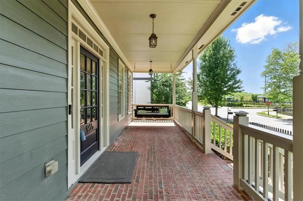 View of covered porch
