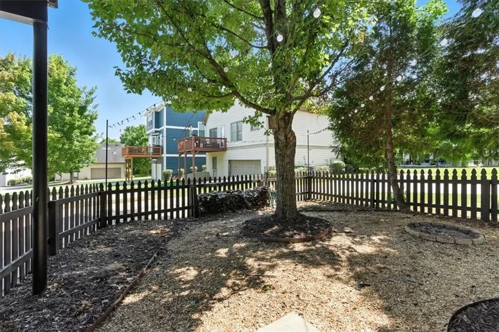 View of fenced yard