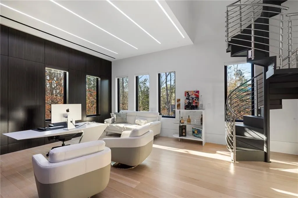 Flex space. Either office or bedroom/bath on the main level.