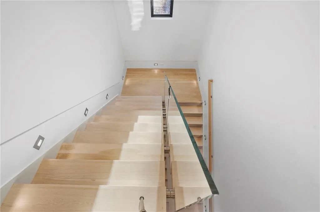 Back stair to kitchen.