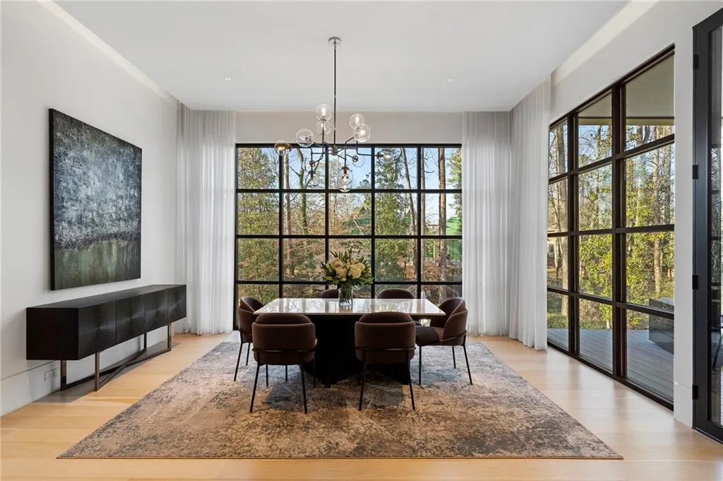 Beautiful views, natural light and door out to patio.