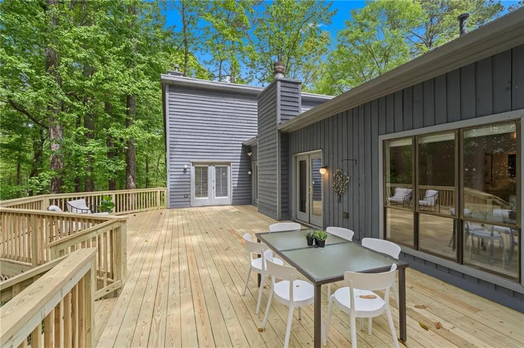 another view of the new wraparound back deck