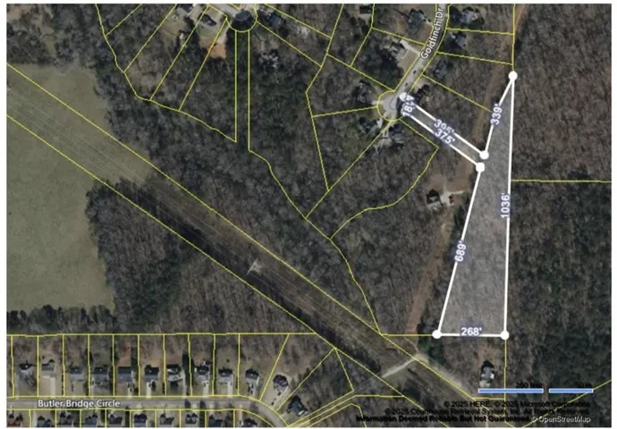 Plat Map. Illustrating the property boundaries and dimensions