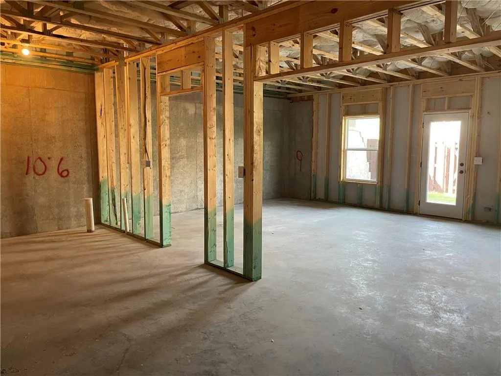 Another view of the unfinished basement.