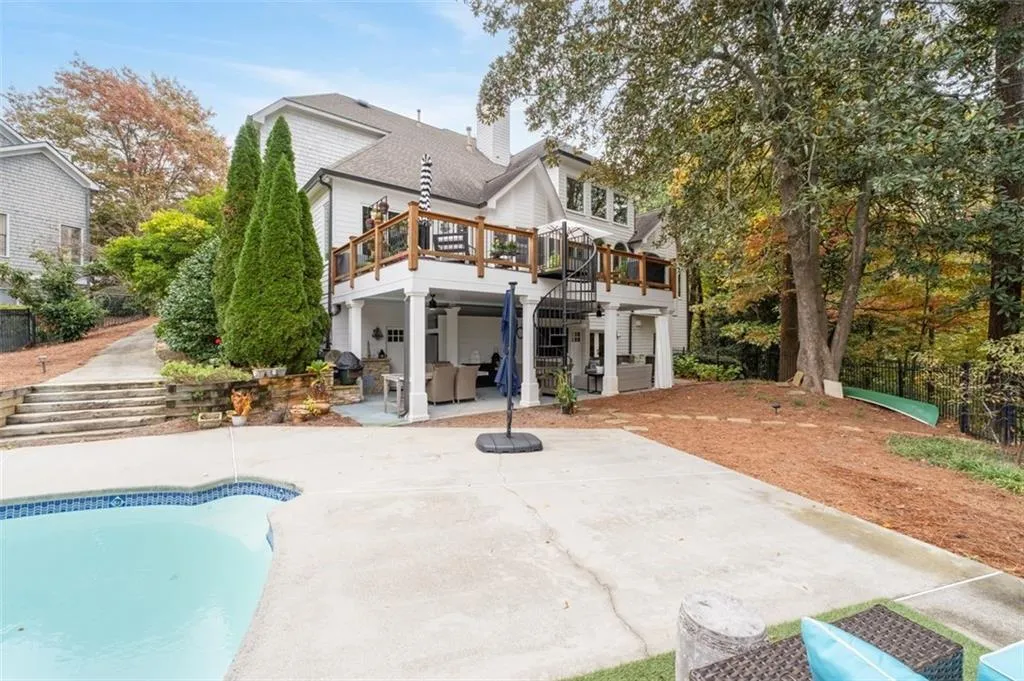 Pool and covered porch Pool and covered porch
