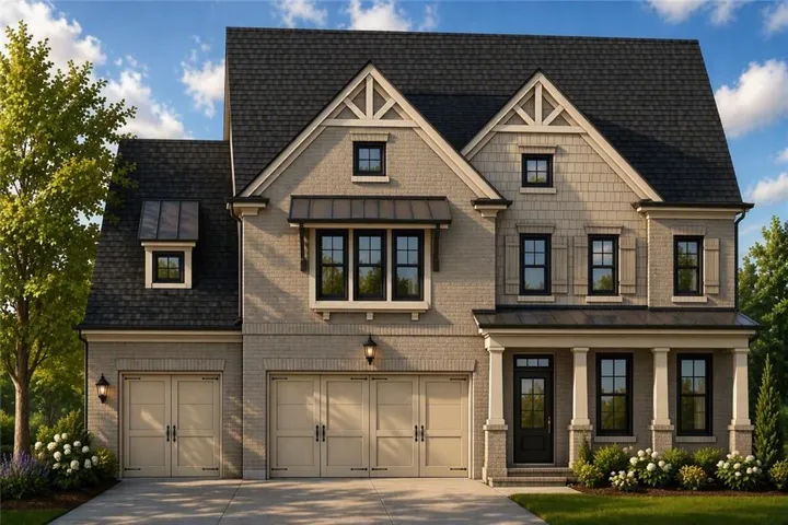 The Montgomery C is a show stopper that stands out, you can personalize the exterior look with your own selections!   AI Digital Image, details very slightly from image, Listing Agent con confirm exact details