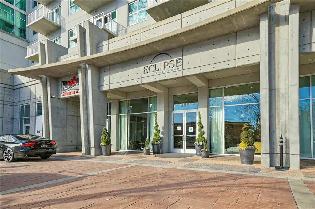 View of exterior entry featuring french doors