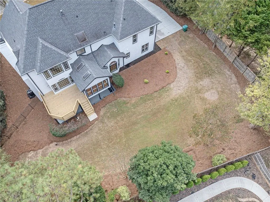 View from above of property