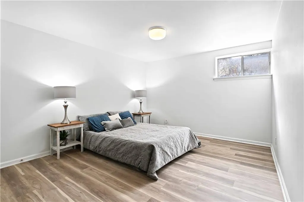 Bedroom featuring light wood-type flooring