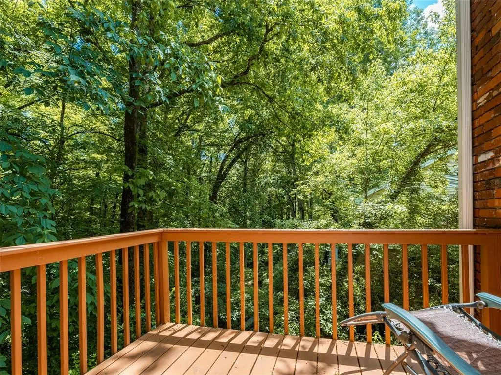 Cozy deck off of sunroom