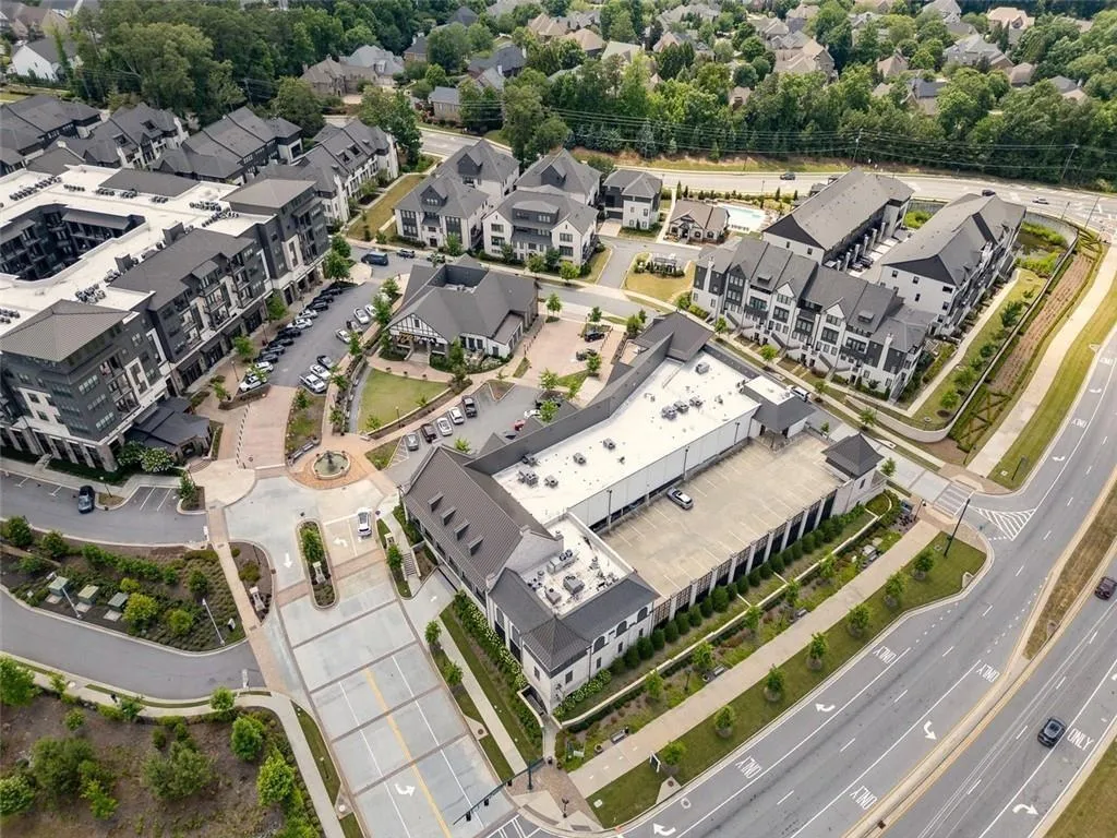 Aerial view of property's location