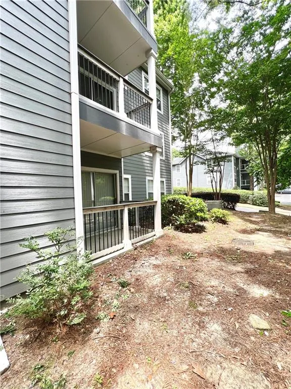 View of terrace level patio end unit