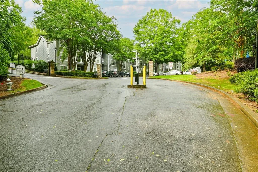 View of gated entry