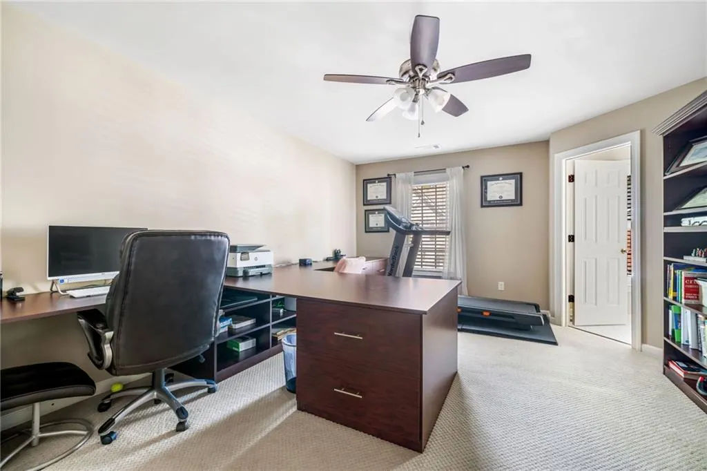 Upstairs bedroom being used as office